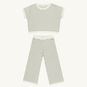 NWT - Rylee + Cru Sage Stripes Knit Set
